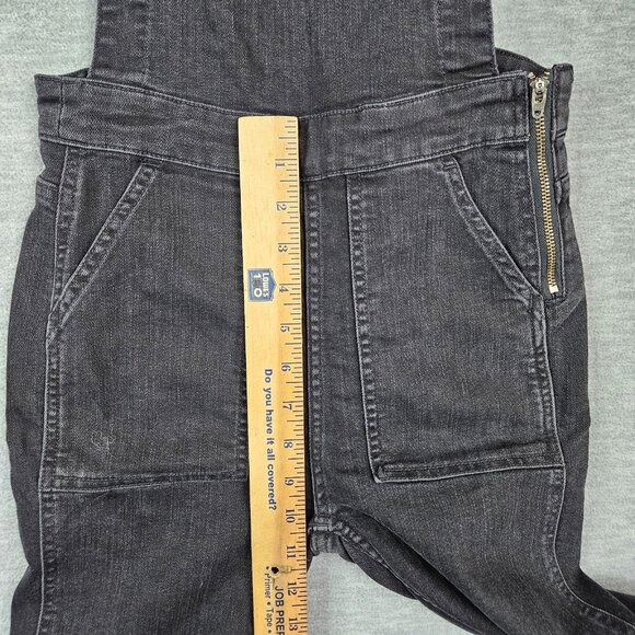 Madewell Women's Zipper Overalls Black Skinny Leg Dark Wash Size XS - Picture 9 of 11